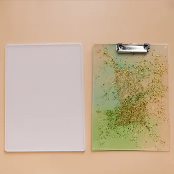 

DIY Crystal Epoxy Mold Folder set handmade silicone mold Office Appliances mirror epoxy mold Making For resin