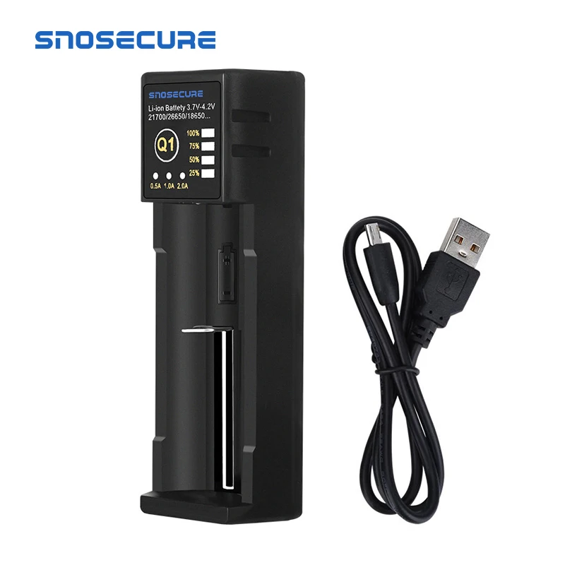 Зарядное устройство SNOSECURE 18650 для 26650 16340 RCR123 14500 LiFePO4 1,2 V Ni-MH Ni-Cd перезаряжаемая батарея