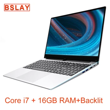 Ordenador portátil con Windows 10, computadora con pantalla de 15,6 pulgadas y resolución de 1920 x 1080P, IPS, procesador Core i7 DDR3, memoria de 16 GB/128 GB/256 GB/512 GB/1 TB de disco duro y retroiluminación, 2020