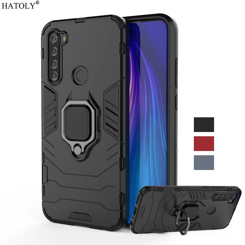 

For Xiaomi Redmi Note 8T Case TPU Magnetic Ring Holder Armor Back Cover Redmi Note 8T Phone Bumper Case For Xiaomi Redmi Note 8T