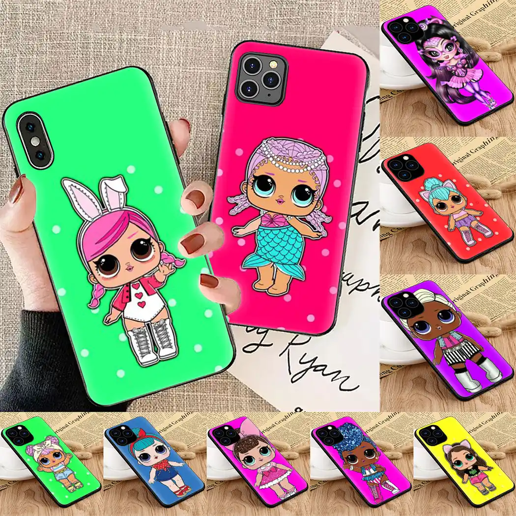 Lol dolls Soft Silicon phone Case for iPhone 11Pro Max Xr Xs X 6 6S 7 8