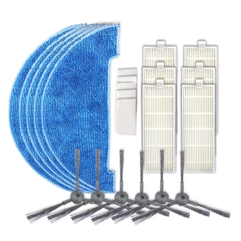 

1 Set Robot Vacuum Cleaner Parts Mop+Side Brushes +Filter Net for Chuwi Ilife A4 Robotic Cleaner Side Brush Filter Set