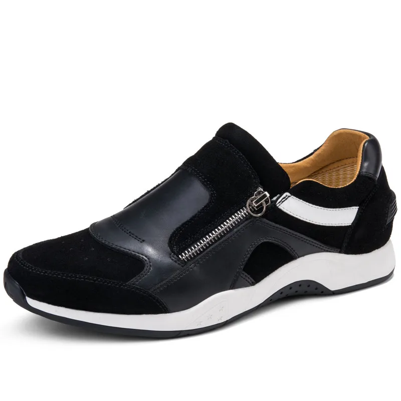 

Autumn And Winter Keep warm Fashion Sneakers Anti Slippery Flats Shoes middle aged Business Formal Shoes 2019 New