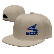 Duola белый Sox Логотип Прохладный Регулируемый унисекс Кепка в стиле хип-хоп бейсбольная кепка
