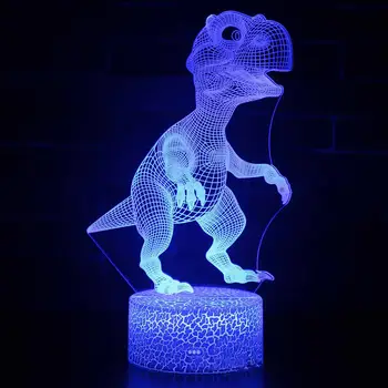 

None Dinosaur Kids Toys Glow in the Dark Fluorescent Birthday Gifts Children Luminous Night Light