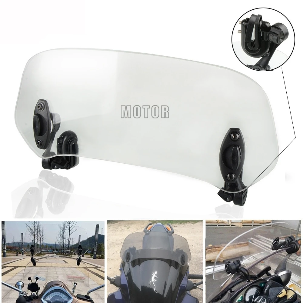 

Motorcycle Risen Adjustable Wind Screen Windshield Spoiler Air Deflector FOR Honda BMW F800 R1200GS SUZUKI GSX-R600 GSX-R750