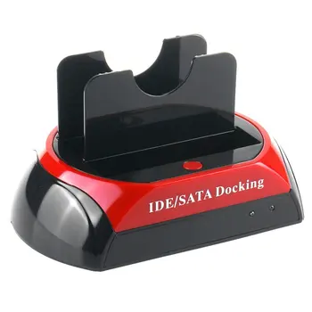

US/EU Convenient 2.5 Inch 3.5 Inch IDE SATA USB 2.0 Dual HDD Hard Drive Disk Docking Station Base Support Hard Disk Can