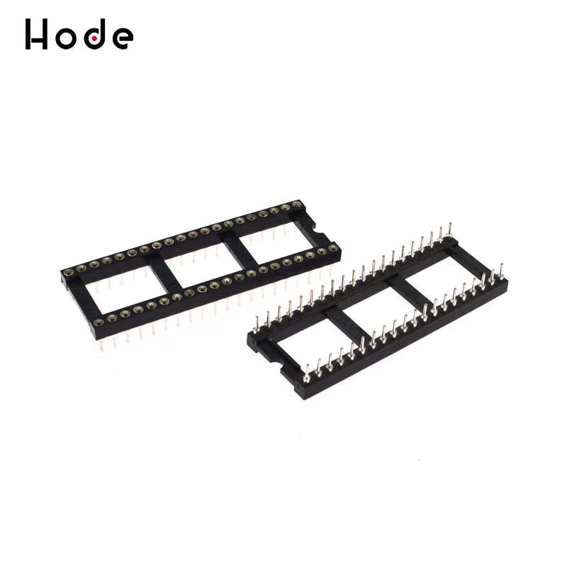 

2PCS 40Pin DIP40 SIP Round IC Sockets Adaptor Solder Type gold plated machined