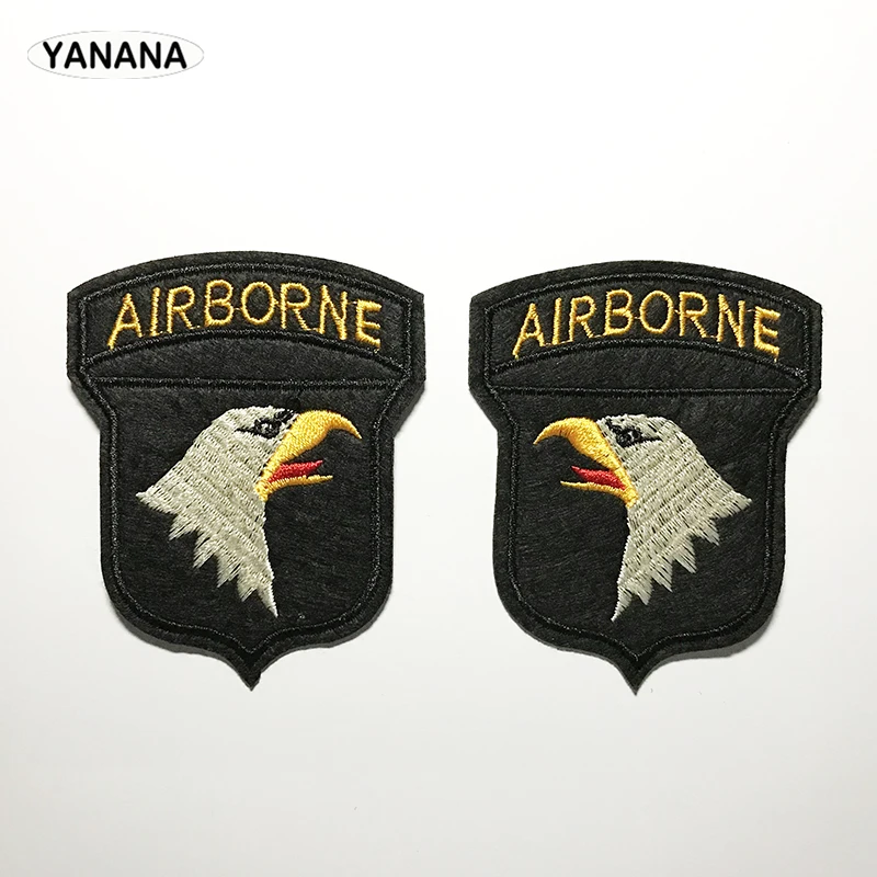 

Eagle Air Bornen Air Force Badge Iron On Patches Sewing Embroidered Applique for Jacket Clothes Stickers Badge DIY