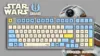 1 set DSA Dye Sublimation PBT Mechanical Keyboard Key Caps Godspeed Colour Matching For Star Wars Theme Imitate Canvas Typeface ► Photo 2/3