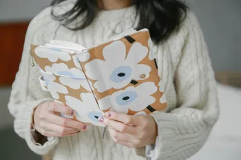 

Lovely Floral Portable Weekly Planner DIY Undated Week Plan Book Suit For Standard hobo mega insert book 2020 New Stationery