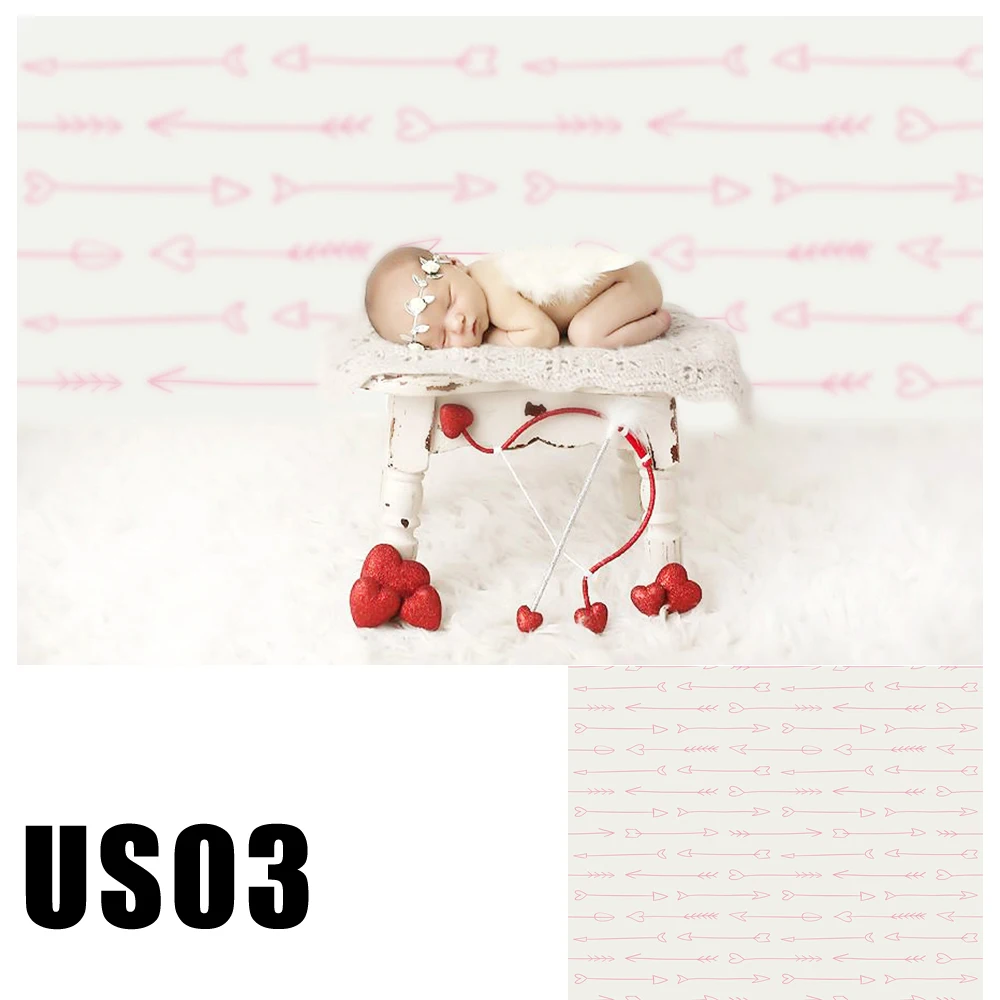 HUAYI Photography Backdrop Valentine's Day Love Arrows Photobooth Background Newborns Baby Child Studio Photo Backdrops US-03 |