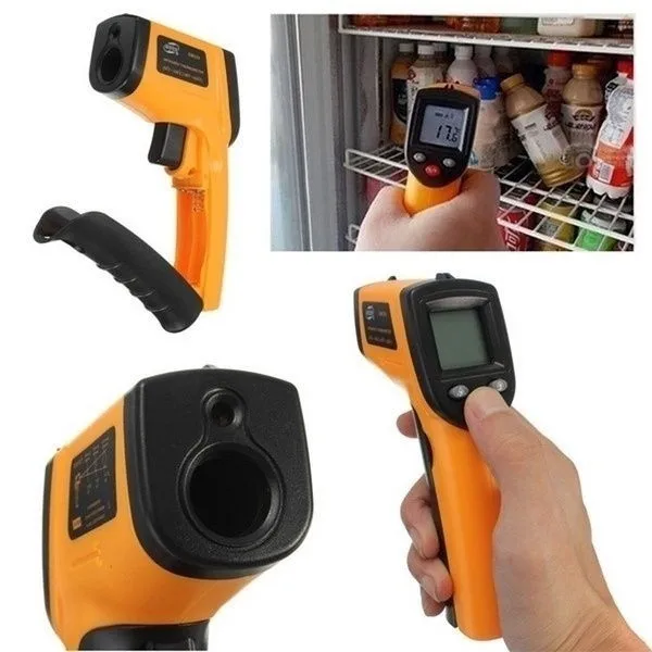 Laser LCD Digital IR Infrared Thermometer Temperature Meter Gun Non-Contact Thermomete