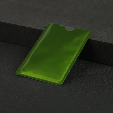 6PCS L HJKL 6 шт. Rfid кошелек блокирующий замок держатель для банковских карт Id Чехол для банковских карт защита металлический кредитный NFC Держатель алюминий 6,3*9,1 см - Цвет: 6PCS L
