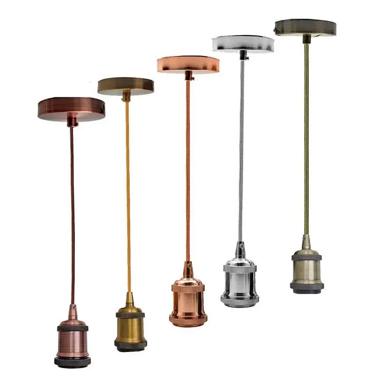 

Screw Ceiling Light Fitting Retro Vintage Flexible Chandelier Lamp Holder Pendant Lighting Socket Adaptor Cable
