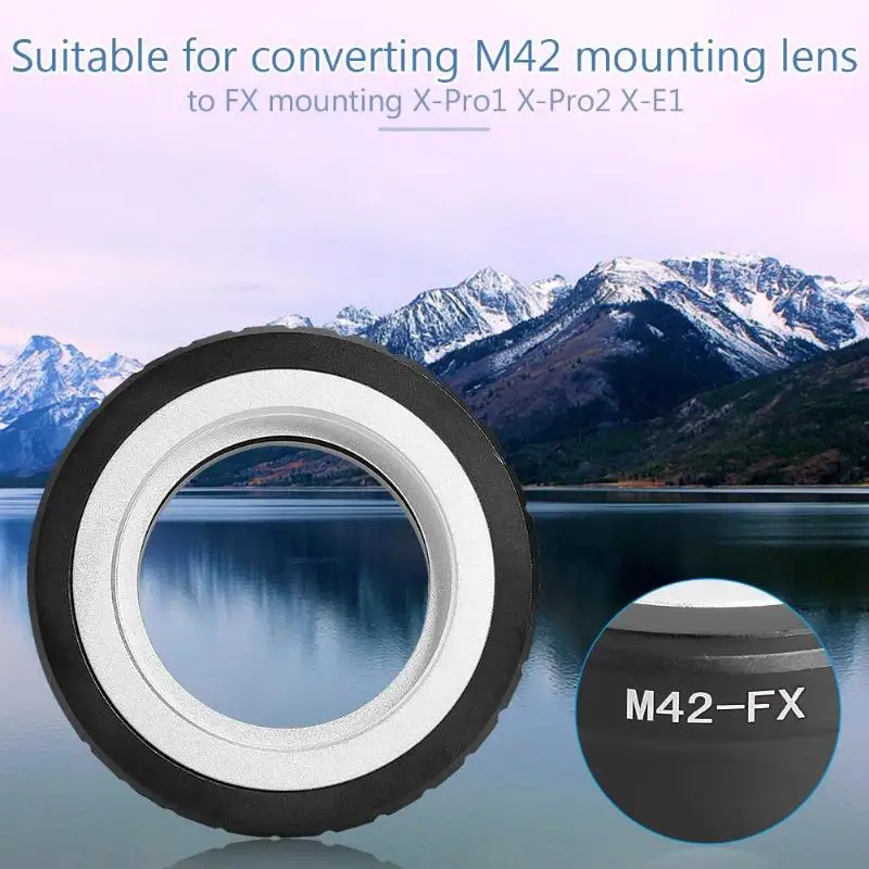 M42-FX M42 крышка на объектив Fujifilm X переходное кольцо Крепление X-Pro1 X-E1 X-E2 X-M1 X-A1 Камера Аксессуары для объективов Алюминий адаптеры