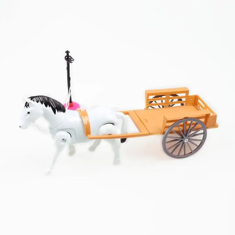 Электрический маленький нарисованный конь игрушка вагоны Детская лошадь прогулки подарочные модельные игрушки