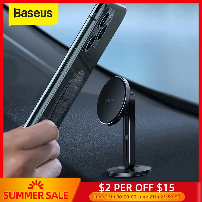 Автомобильный магнитный держатель для телефона Baseus, для iPhone XS 11, samsung, с функцией зажима|Подставки и держатели|   | АлиЭкспресс