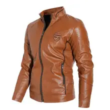 Мужские Куртки из искусственной кожи, высокое качество, классические, для мотоцикла, велосипеда, ковбойская куртка, пальто для мужчин, плюс бархат, плотные пальто