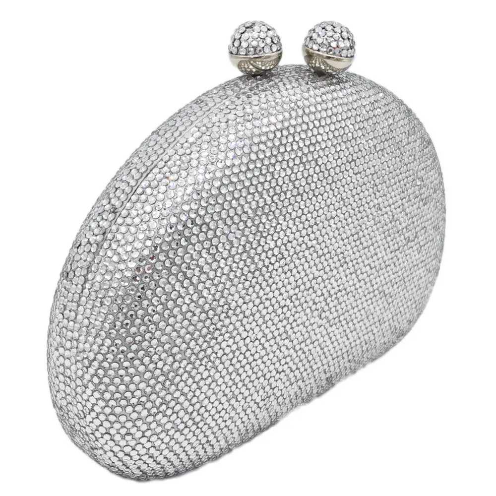 Бутик De FGG элегантные серебряные женские вечерние сумки и клатчи Жесткий Чехол для свадебной вечеринки свадебные сумочки и сумочки с кристаллами