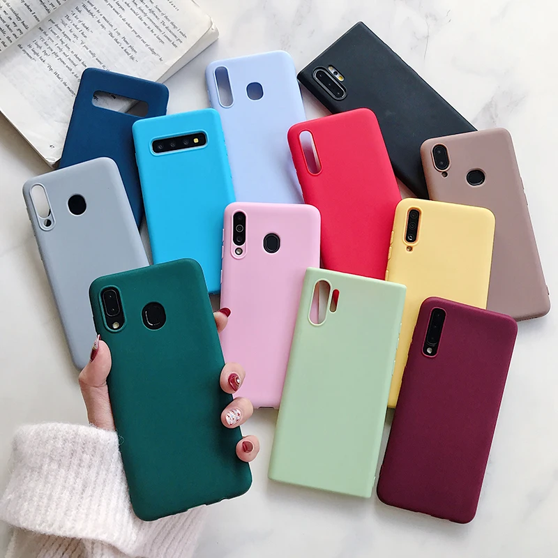 

Matte Phone Cover For Samsung Note 10 Lite Plus 9 8 Galaxy A5 2016 2017 A6 A8 Plus 2018 J2 J5 J7 Prime Case Soft Silicone Case