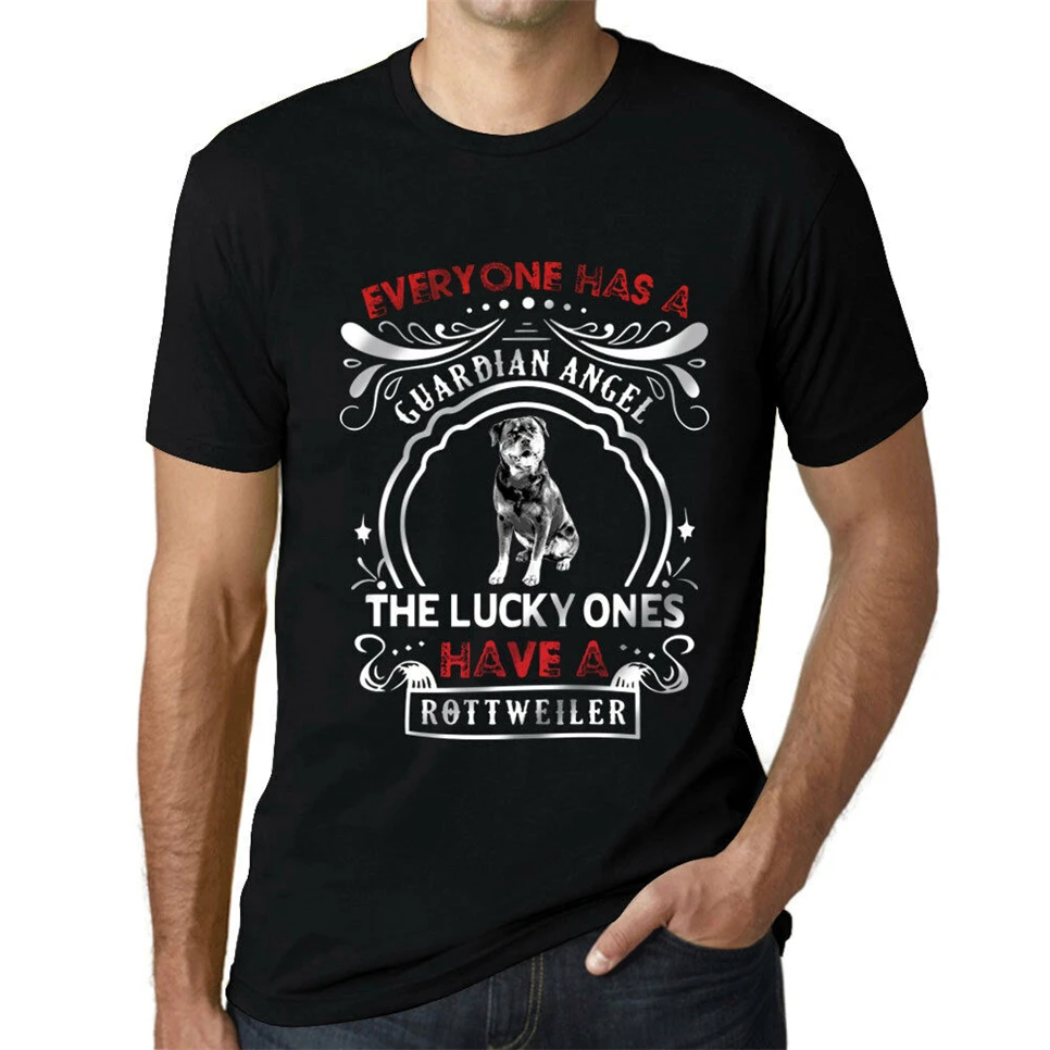 Mens T-Shirt T-Shirt Rottweiler Dog Deep Black Unisex Men Women Tee Shirt Mens T-Shirt T-Shirt Rottweiler Dog Deep Black Unisex Men Women Tee Shirt