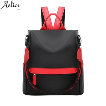 

Aelicy Backpack Laptop Women New Fashion Color Matching Casual Waterproof Shoulder Bags Shoulder Shoulder Bag Back packBackpack