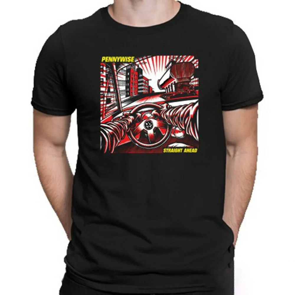 Мужские черные футболки Pennywise хлопковые топы наивысшего качества с S M L XL 2XL 3XL |