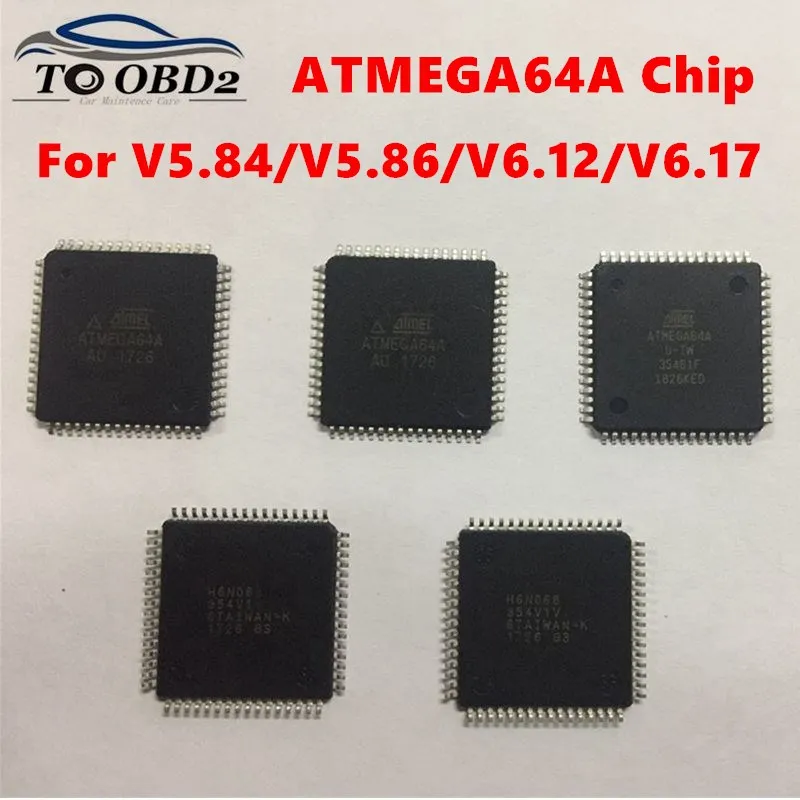 Сменный чип ATMEGA64A Atmagea64a для XPROG V5.84 V5.86 V6.12 V6.17 показывает бесшумное устройство