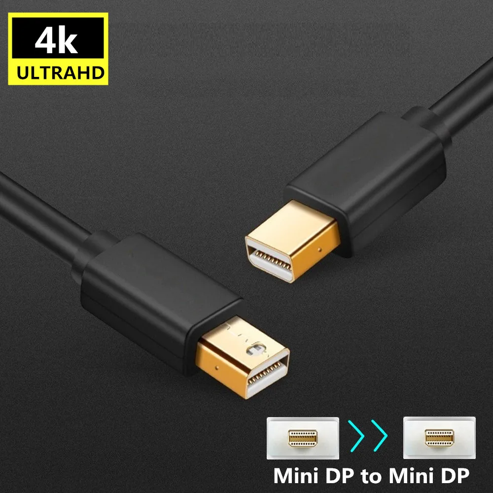 Мини-dp кабели(Thunderbolt 2 совместимый) штекер к Mini Displayport Мужской адаптер конвертер для Apple iMac MacBook Pro Air HDTV