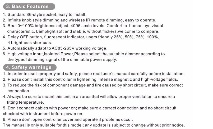 BC AC85-265V настенный со стилем оформления кнопок led PWM 5 V/PWM 10V сигнал Диммер контроллер+ ИК-пульт дистанционного управления для светодиодной ленты