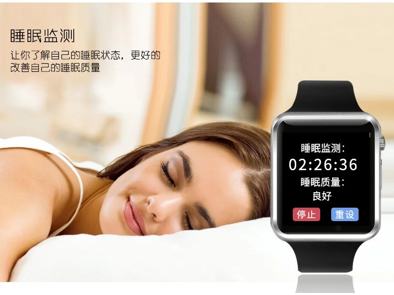Умные часы A1 Bluetooth наручные часы спортивные Шагомер с сим-камерой SmartWatch водонепроницаемые для Android IOS