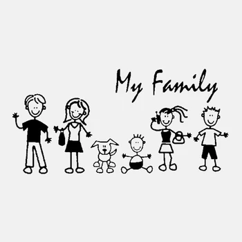 

Dawasaru Family Car Sticker My Mom Kid Baby Cat Dog Pet Waterproof Decal Laptop Truck Motorcycle Auto Accessories PVC,20cm*9cm