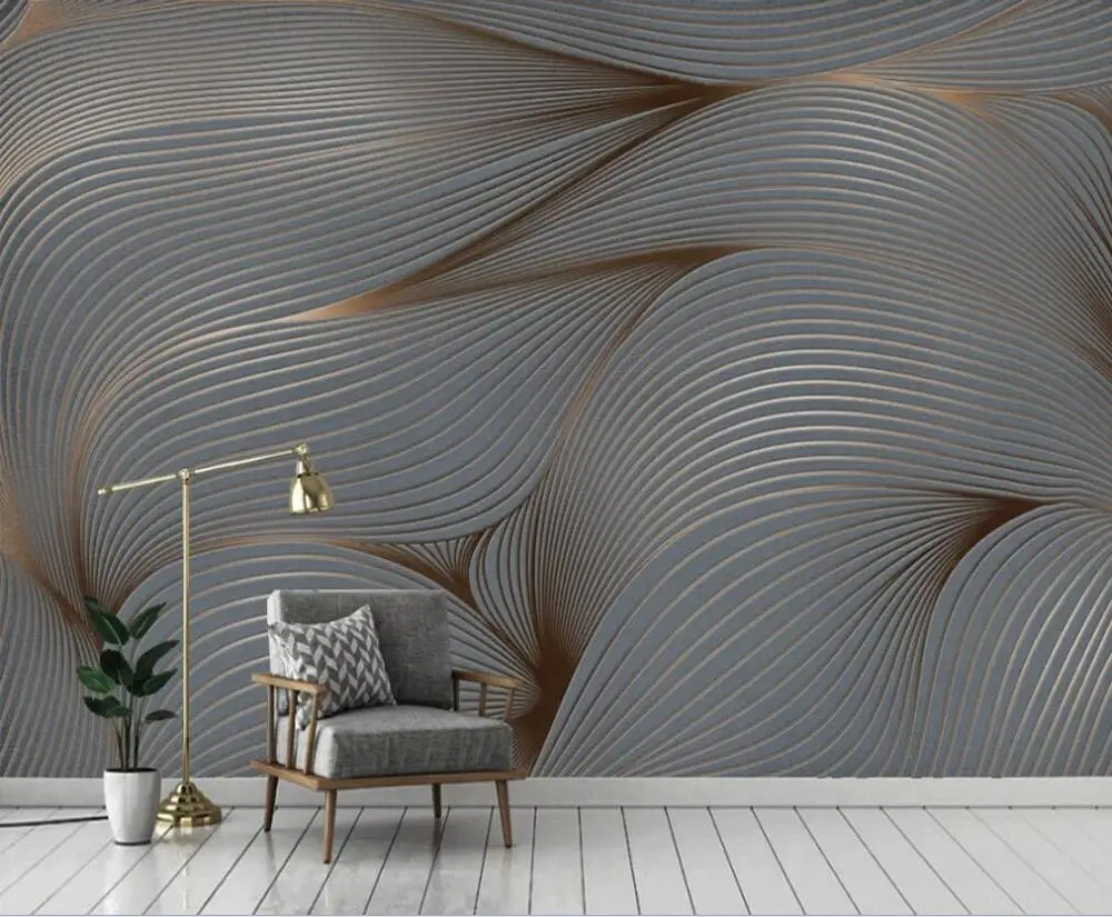 XUE SU Wall covering professional custom wallpaper mural abstract lines retro nostalgic modern minimalist background wall professional custom 3d wallpaper mural modern urban architecture series high grade waterproof material