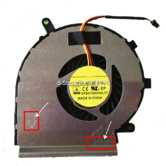 

CPU GPU Fan For MSI GE62 GP72 2QD 2QE CR72 6M 7ML CX72 7QL 7TH 6QD GL72 6QC 6QE 6QF DFS470805WL0T-FH18 DFS470805WL0T-FH19 DC5V