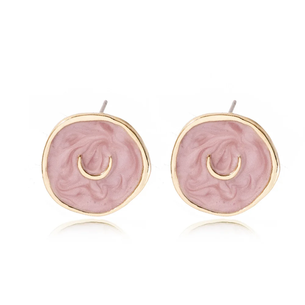 Lost Lady Fashion Enamel Moon Star Earrings Ring Necklace for Women Women's Metal Lightning Heart shaped Jewelry Sets jewelry sets jewelry set