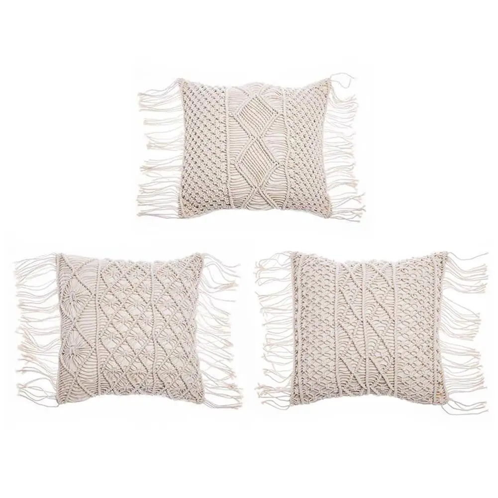 

Hand-woven Pillowcase Bed Cushion Case Sofa Pillow Pillowcase Cotton Linen Bohemian Home Decoration Pillow Covers Sofa Bed Decor