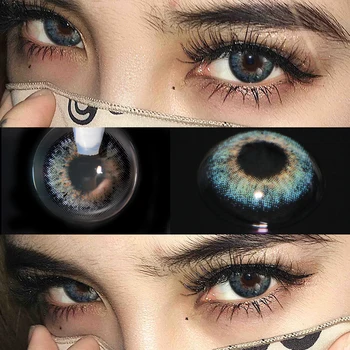 

2pcs Colored Contact Lenses Eye Color Cosmetic Lens Comfortable for Eyes NEW Arrival Colorful Cosmetics Natural Looking