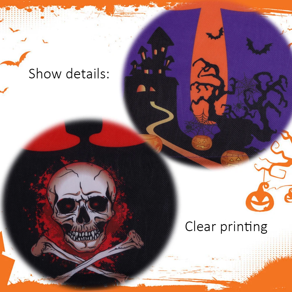 3 шт./компл. Хэллоуин баннер Trick or Treat Home Door Sign вечерние украшения Сияющие вязаные