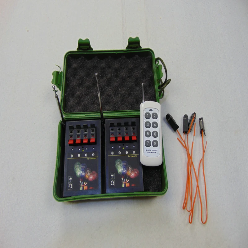 New style DMX Stag 8 Cues Wireless switch fireworks Christmas decorations valentine's day waterproof controller electric wire CE |
