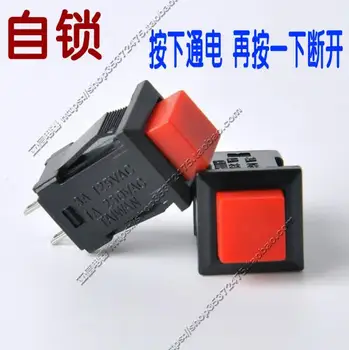

35pcs push button Switches 250V 1A 125V 3A Self locking /self reset switch 2 pin DS-429 10mm for power supply