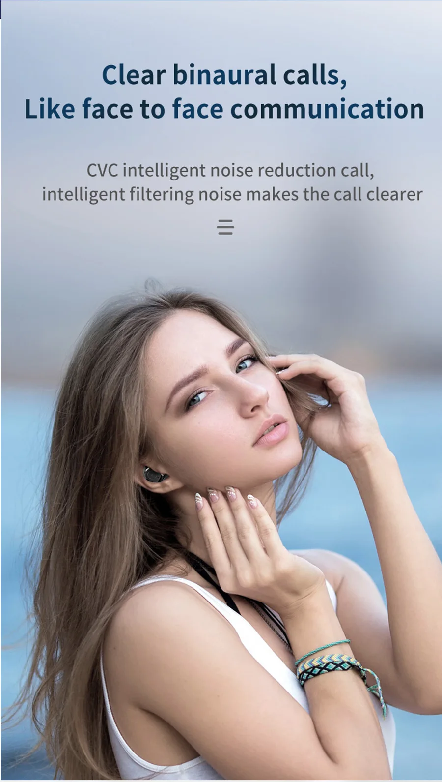 CLAITE M7S TWS беспроводные Bluetooth наушники 5,0 Hi-Fi стерео наушники IPX7 настоящая Водонепроницаемая игровая гарнитура с шумоподавлением с микрофоном