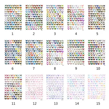 

90Pcs/Sheet 3D Colorful Butterfly Heat Shrink Handmade Resin Nail Art Decorations DIY Crafts Jewelry Making Accessories