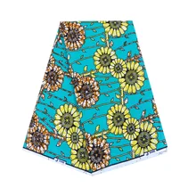 Красивый цветочный узор хлопок африканская Анкара высокое качество настоящая голландская восковая ткань для женщин 6 ярдов \ Лот