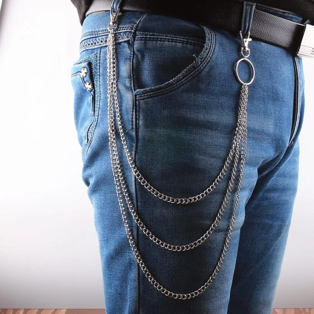  Ceqiny 3pcs Pocket Chain Jeans Chains Women Pants Chain Waist  Chain Belt Chains Hip Hop Punk Chain DIY Motorcycle Jean Gothic Rock Key  Chain with Lobster Claw Clasp Trigger Snap Hook