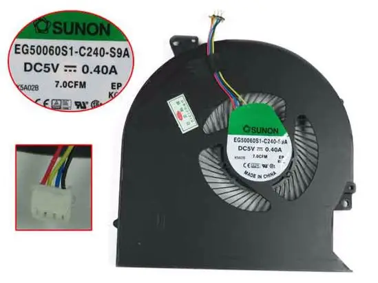 

SUNON EG50060S1-C240-S9A DC 5V 0.40A 4-проводной вентилятор охлаждения сервера