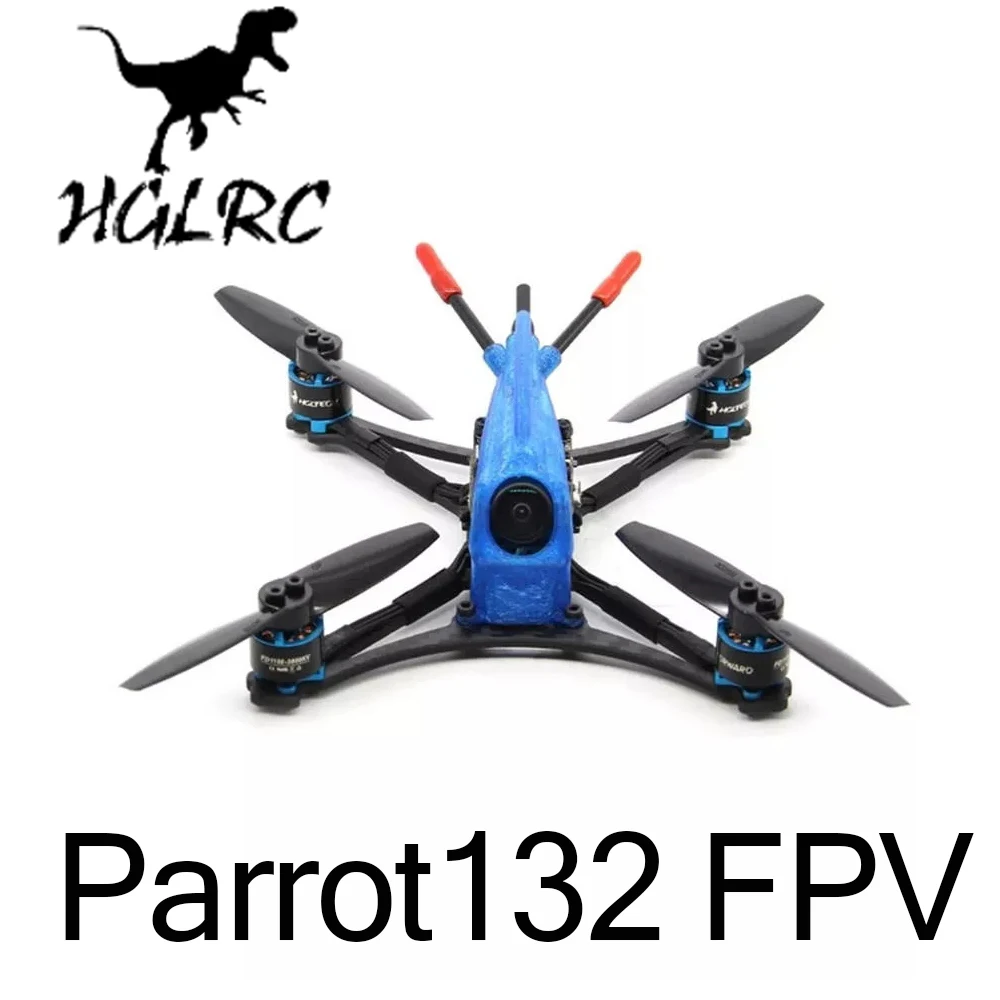 

HGLRC Parrot132 FPV Racing Drone BNF F411 Flight Control 13A 4in1 ESC 1106 3800 KV Motor