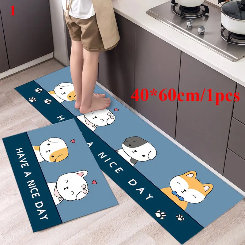 Modern Home Kitchen Mat Anti-slip Soft Rug Bath Long Strip Absorption Doormat Entrance Balcony Hotel Living Room Carpet