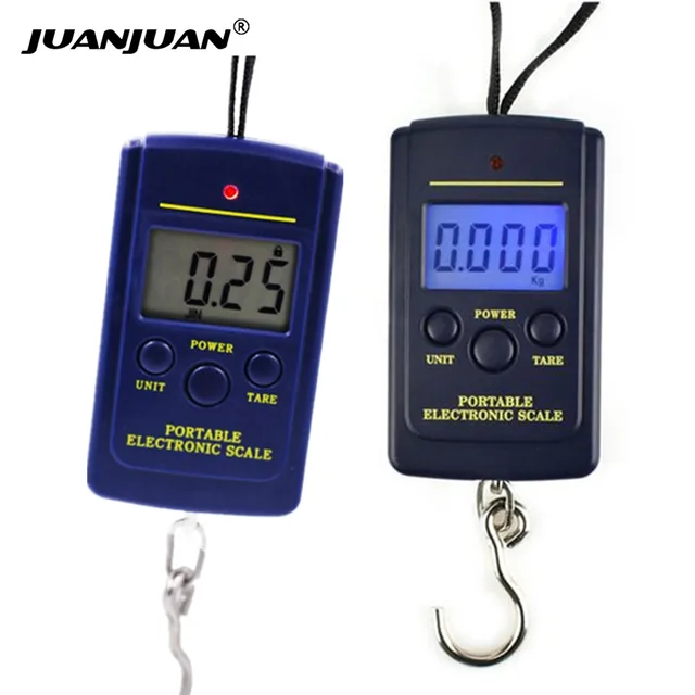 40kg/10g Mini Digital Scale Hanging Fishing Luggage Pocket Weight Balance Steelyard Electronic Hook Scale Kitchen Weight Tool