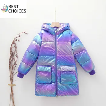 

Kids Girl Overcoat Winter Fashion Sport Jacket Coat for Girls Teens Jacket Warm Long Outerwear Children Cotton-padded Warm Coat